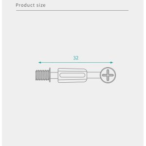 Long Lasting Minifix Connecting Bolts 32mm Length For Dresser Furniture