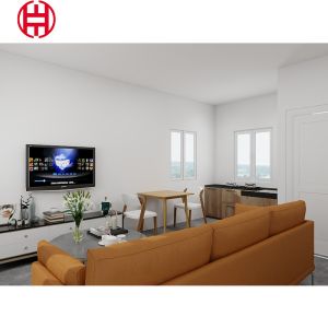 Expandable 20Ft Flat Pack Container House in Wood Grain 40 Feel Fabricated for