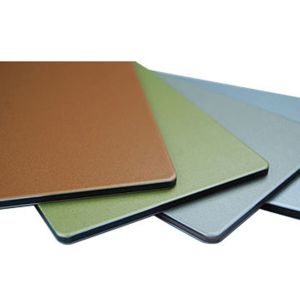 Width 1220mm Acp Aluminum Composite Panel Cladding Primer Back side