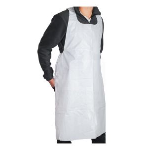 Quality Water Repellent Disposable CPE Plastic Aprons For Food Service Personnel for sale
