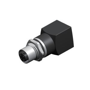 250V M12 PU Shielding Solenoid Valve Connector Female RJ45 ISO IP66