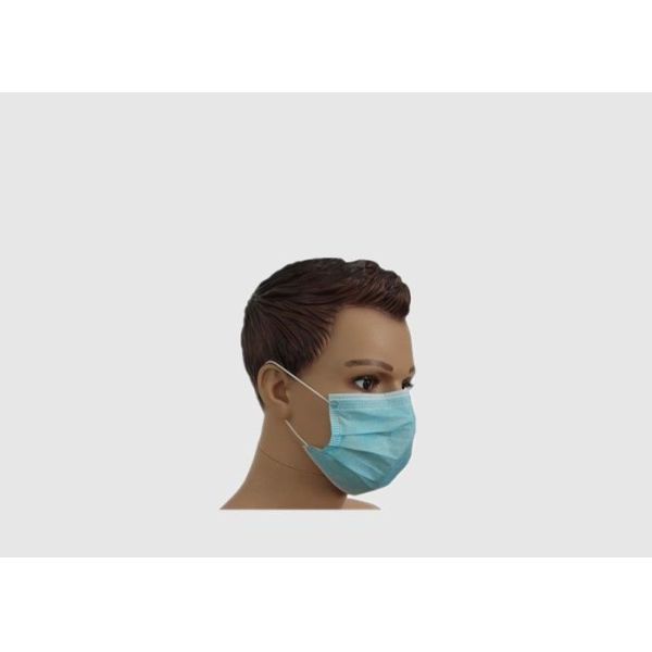 Buy Personal Safety Single Use Face Mask Blue CE Certification Flu Mouth Cover at wholesale prices
