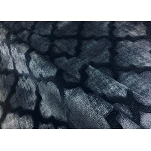 310GSM Embossed Velvet Fabric / Sofa Polyester Velvet Upholstery Fabric -Dark