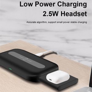 Iwatch Extendable QI 10W 3 In 1 Wireless Charging Station