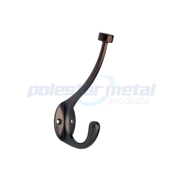 Buy Decorative Garage Door Hardware 5-7/8" Double Robe Hook Oil Rubbed Bronze at wholesale prices