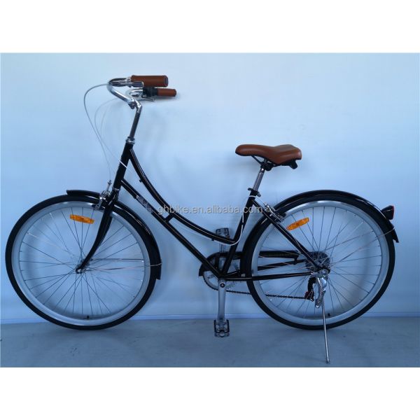 Stylish Women's 7 Speed Classic City Bike with Aluminum Rim and Kenda Tires