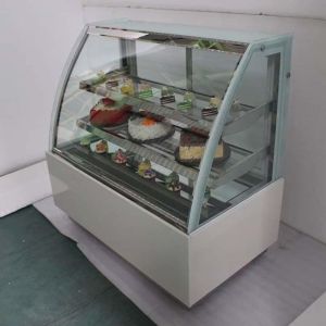 Front Face Refrigerated Display Cabinet Air Cooled Cake Fresh Keeping