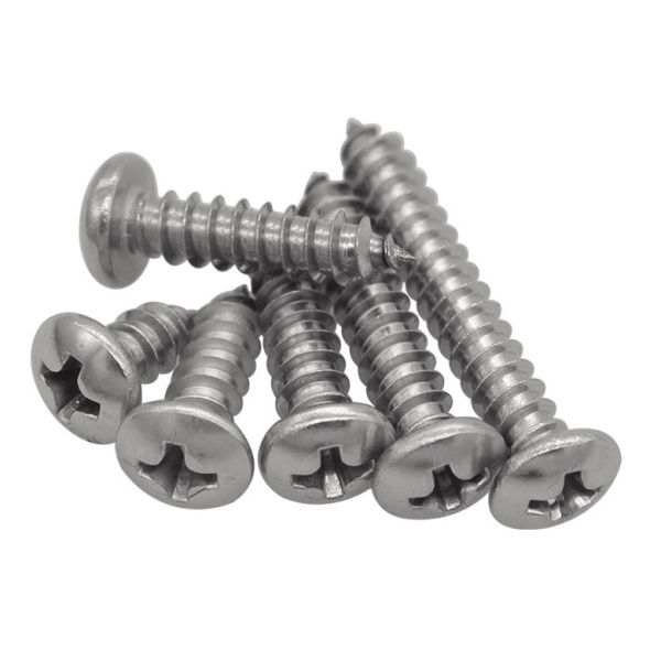 18-8 Stainless Steel Phillips Drive Oval Head Self-Tapping Screws Round Head Pointed Screws