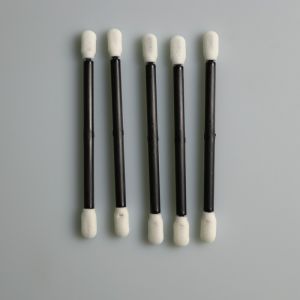 Quality Dust Free Black Handle Sponge Q Tips For Cleanroom for sale