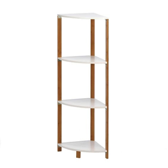 Buy Modern Corner Bamboo Shelving Unit at wholesale prices