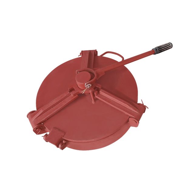 Flow Rate DN470mm Carbon Steel Three-claw Manhole Cover for Powder Materials Transporting Tank