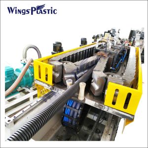 PE PVC Double Wall Corrugated Pipe Machine