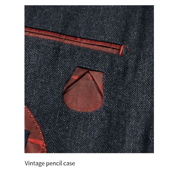 2 Pieces Blazer Vest Pants Set for Men's Slim Fit Wedding Suit Business Formal Wear