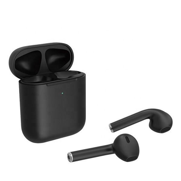 Black I27 TWS 35mAh Airpods 2 Earbuds With Rubber Coating