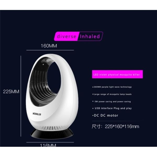 LED USB Mosquito Killer Light 220V LED Electronic Insect Fly Killer air Suction Mosquito Trap Lamp For Home Living Room