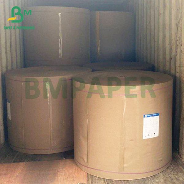 Buy 40grs food safe one side premium glossy brown sack kraft paper at wholesale prices