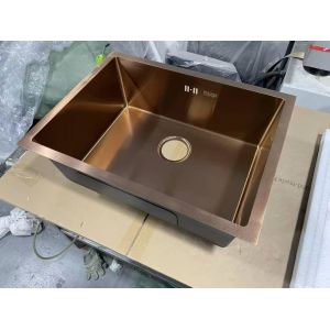 Handmade Undermount Coloured Stainless Steel Single Bowl Sink Stylish And