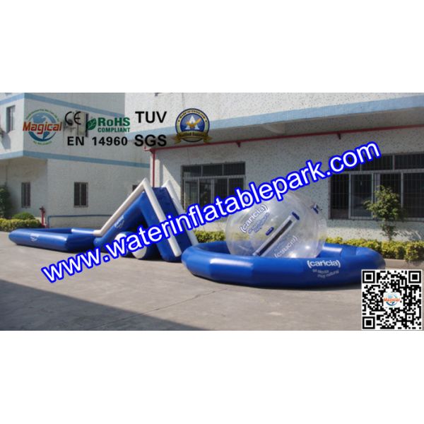 Buy Exciting Inflatable Water Slide with Pool and Water Ball at wholesale prices