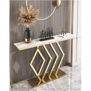 Stainless Steel 36 Inch Contemporary Entryway Table OEM ODM