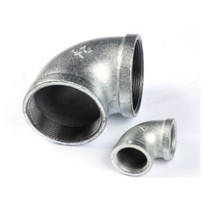 Plumbing 90 Degree Galvanized Malleable Iron Elbow Threaded Pipe Fittings