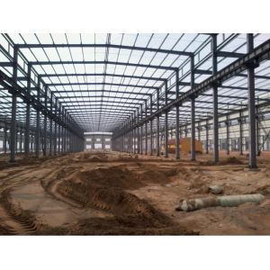 Large Span Pre Engineered Steel Warehouse Prefabricated Steel Structure Cold