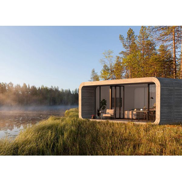 Buy Wood Assembled Houses Portable Cabins Modular Cottages With Light Steel Frame at wholesale prices