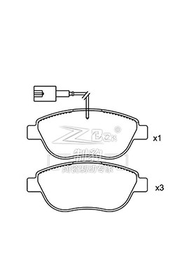 Buy 77362092 Fiat Multipla Brake Pads / Front Ceramic Brake Pads at wholesale prices
