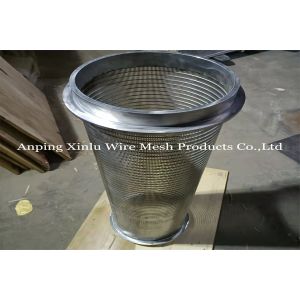 Welding Ring Johnson Wedge Wire Screen Pipe With Point Welding Technique