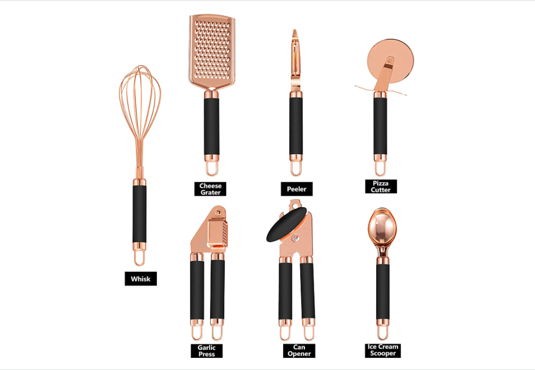 CIQ Stainless Steel Kitchen Utensil Sets Antirust Antibacterial Antideformation