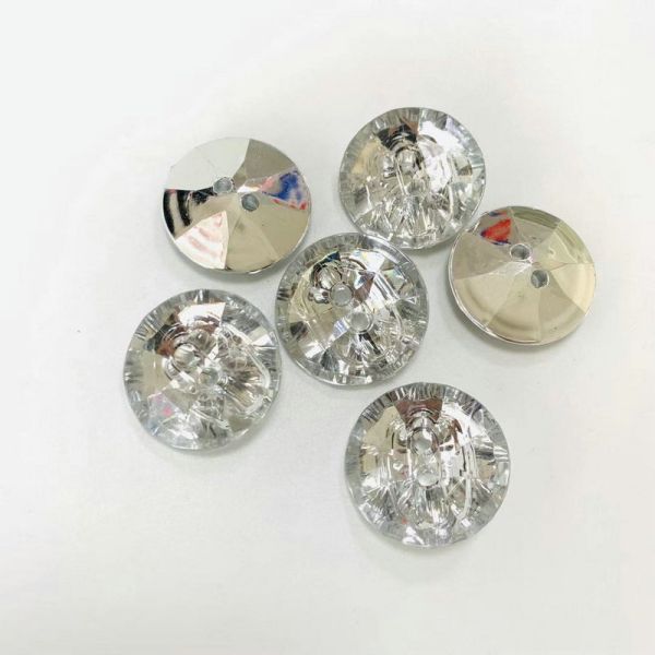 Free sample multi colors plastic acrylic material crystal buttons