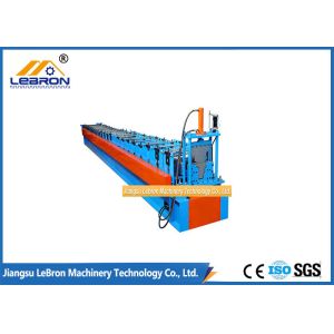 PLC Control Automatic High Efficiency Metal Gutter Roll Forming Machine Omron