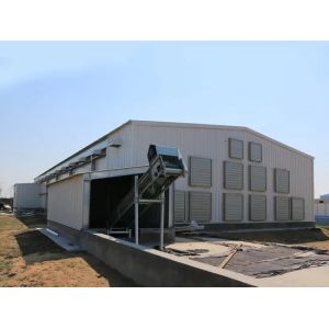 Industrial Steel Structure Warehouse Construction , Prefab Metal Warehouse