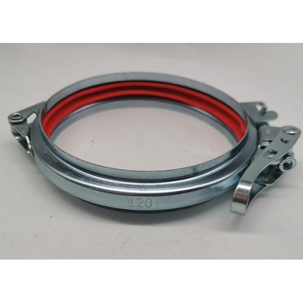Buy Dust Extraction System 120mm HVAC Galvanized Pipe Clamp at wholesale prices