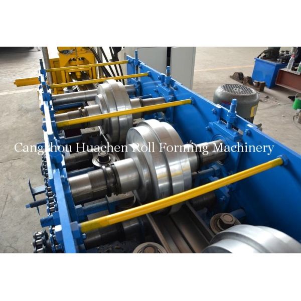 High Precise Roll Forming Machinery Shutter Door Frame 17 Rows 10m / min
