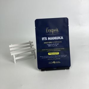 China Custom Printed Plastic Bags Eco Friend Recyclable 3 Side Seal Bags on sale