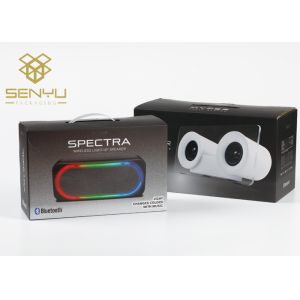 China Wireless Speaker Mobile Accessories Packaging / Black Paper Box Custom Logo on sale