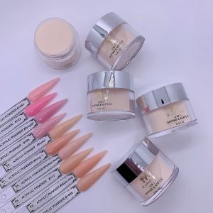 12 Colors in Stock Pink Cover Nude Acrylic Powder Clear Natural Acrylic Nail