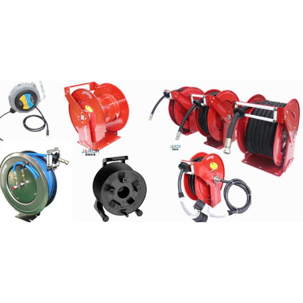 JARCH Bare Ethernet Cable Compact Cable Reel , Power Cord Reels 4 Conductors spring cable reel