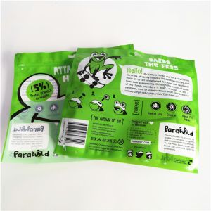 Resealable Moisture Proof Three Side Sealed Flat Packaging Plastic Pouch Bag