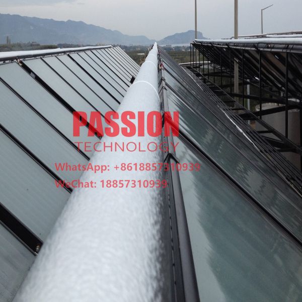 Buy 5000L Hotel Solar Heater Heating Blue Titanium Flat Collector Black Chrome Flat Solar Panel Swimming Pool Solar Heater at wholesale prices