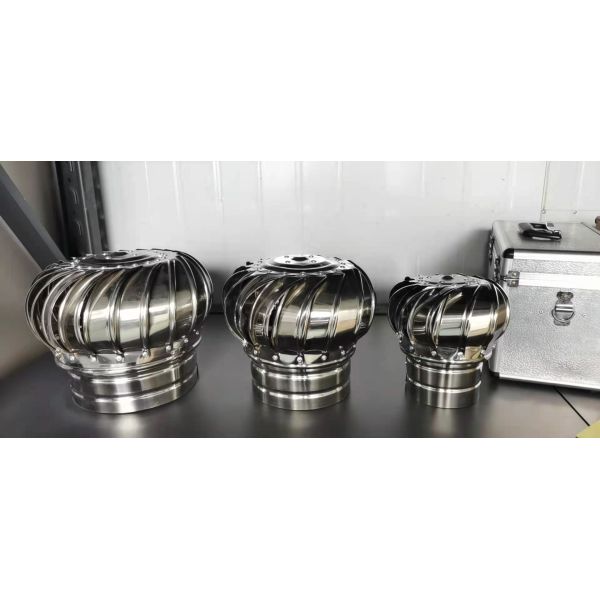Source Factory Stainless Steel Roof Ventilating Fan Without Power Wind Drive Poultry Pig Farm Turbine Roof Exhaust Fans