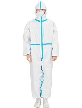 Buy Lightweight Disposable Protective Coveralls , Fluid Resistant Disposable Isolation Gowns at wholesale prices