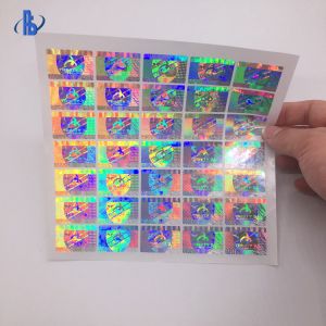 Anti Fake Holographic Security Labels , Custom Printed Hologram Stickers