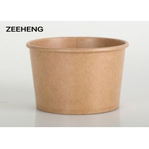 32oz Kraft Paper Bowl Oil Proof For Restaurant