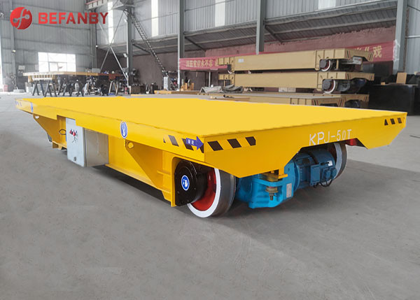 Buy Steel Heavy Duty Rail Trolley 50 Ton For Roller Line at wholesale prices