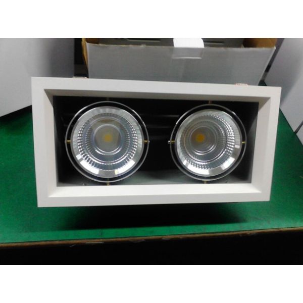 Buy Resistental recessed downlight, recessed downlight 2x10w grille light at wholesale prices
