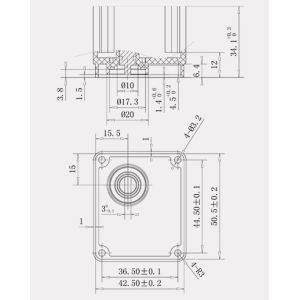 Ultrasonic IP66 5V DC DN15mm Linear Valve Actuator