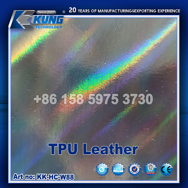 Embossed Printed Shoe Making Materials TPU Synthetic Leather Abrasion Resistant