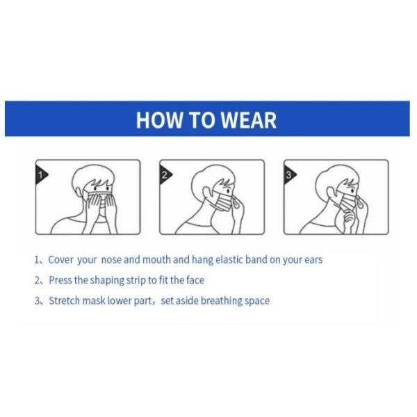 CE Factory Supplier Disposable Nonwoven Blue 3ply Protection Face Mask