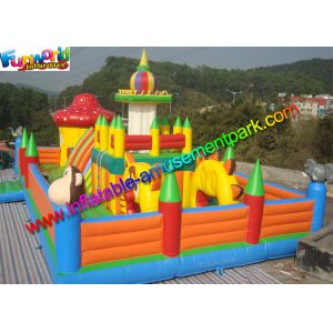 Playground Inflatable Amusement Park Toys , Jump Houses Customized
